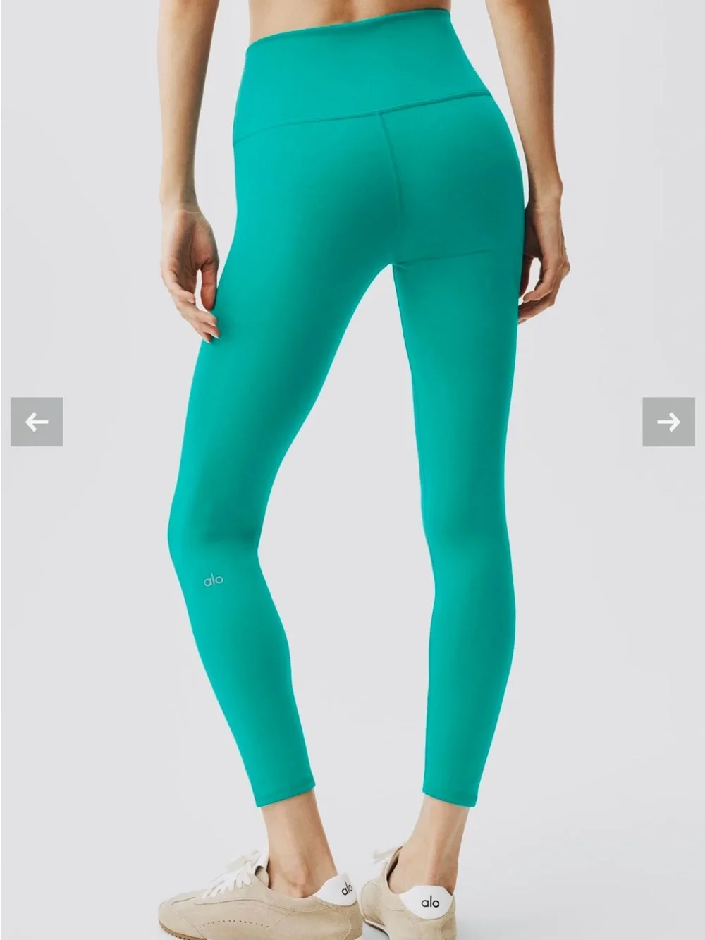 ALO 7/8 HW Airbrush Leggings in Emerald Isle
